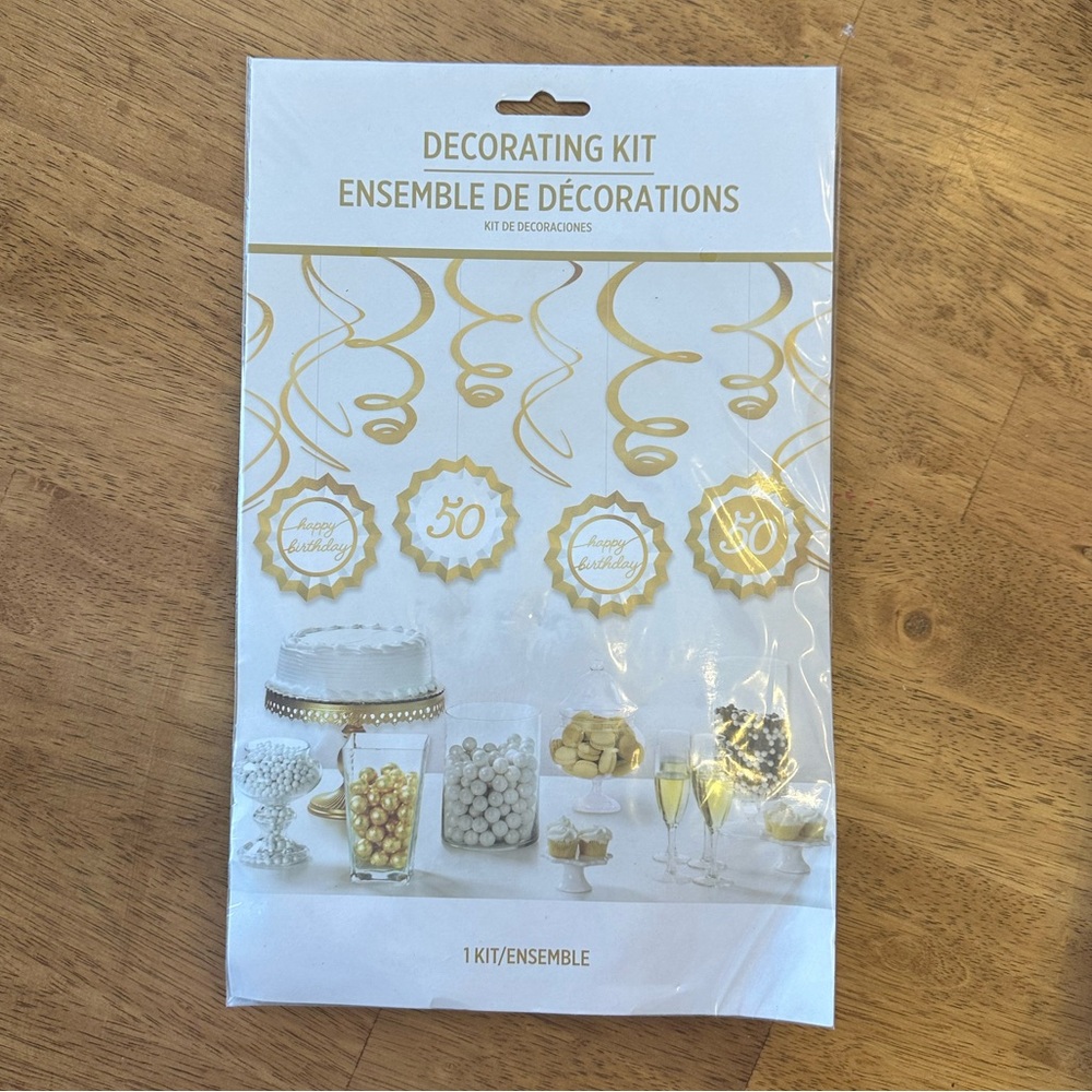 Swirl Decoartion Kit - 50th Birthday
